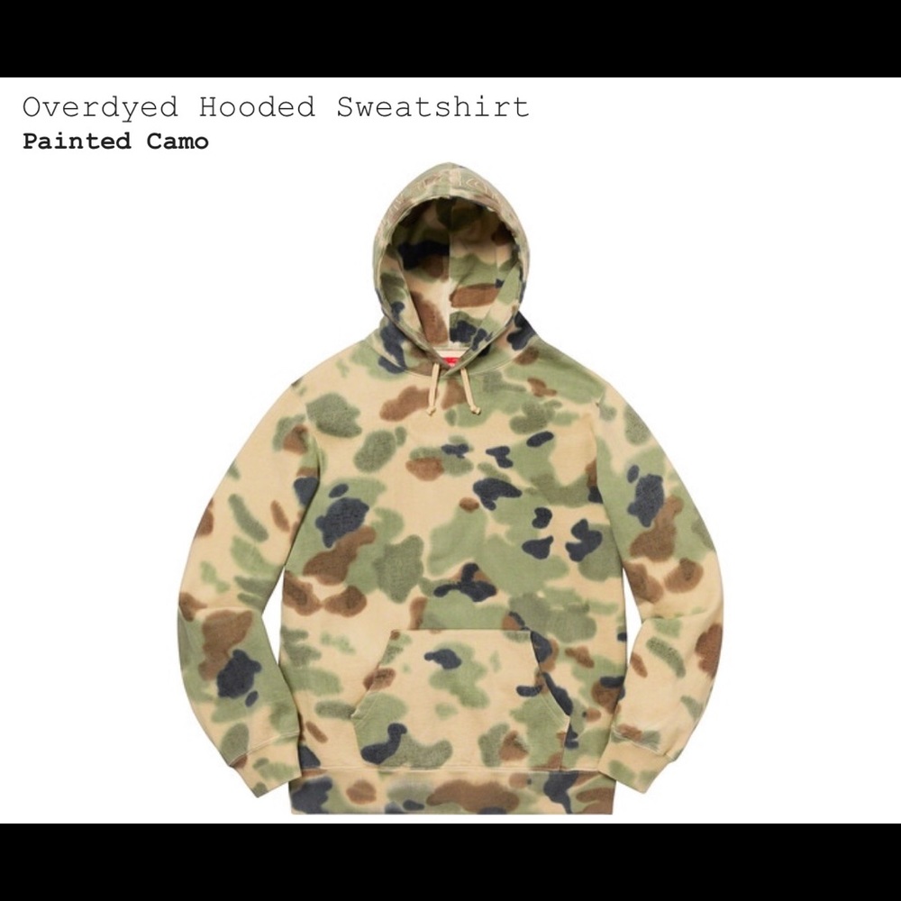 Supreme Overdyed Hoodie Camo